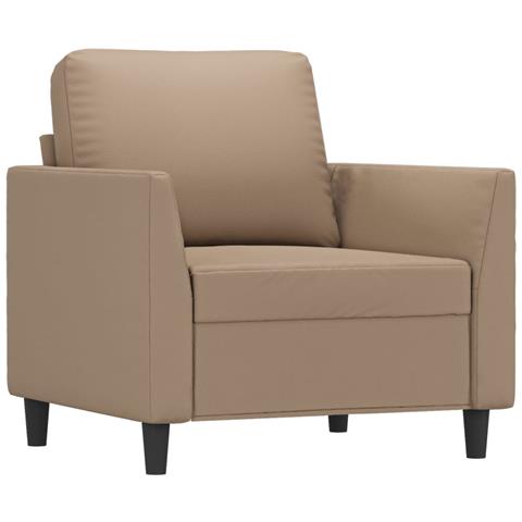 Set Di Divani 4 Pz Con Cuscini Cappuccino In Similpelle - Foto 9
