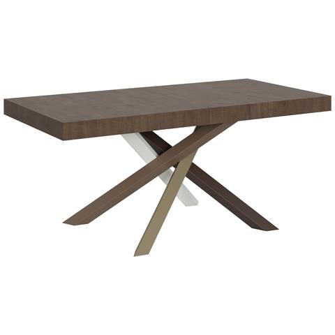 Tavolo Allungabile 90x180/440 Cm Volantis Telaio Gambe 4 Colori (c) - Noce - Foto 6