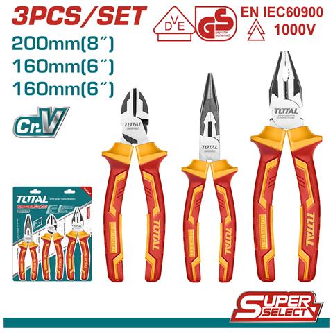 Set Di Pinze Isolate Da 3 Pezzi, Serie Industrial (tht2k0302) - Foto 2