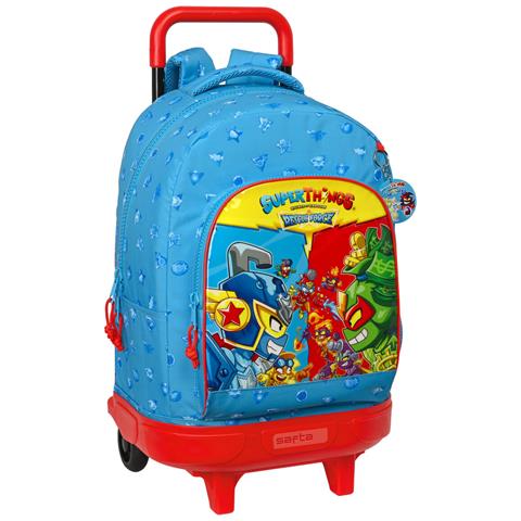 Trolley Per La Scuola Superthings Rescue Force 33 X 45 X 22 Cm Azzurro - Foto 1