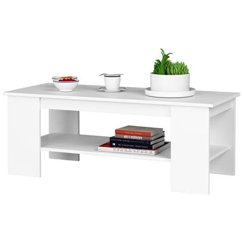 Tavolino da caff? KAMI, 120x50x45 cm, Colore Bianco - Foto 2