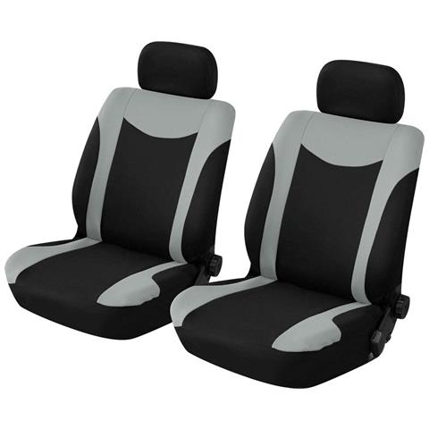 Coppia Coprisedili Anteriori Uranus Colore Nero / Grigio - Foto 1