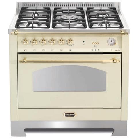 Cucina Elettrica RBIG96GVGT /Ci 4 Fuochi a Gas Forno Elettrico Multifunzione Termoventilato Classe A Dimensioni 60 x 60 cm Colore Avorio - Foto 1