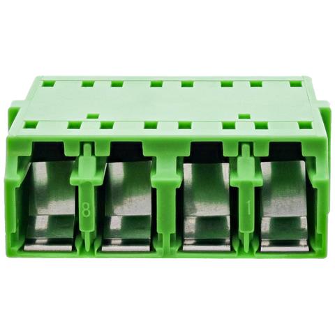 Accoppiatore in fibra ottica, quad LC /LC, monomodale, verde, ceramica - Foto 2