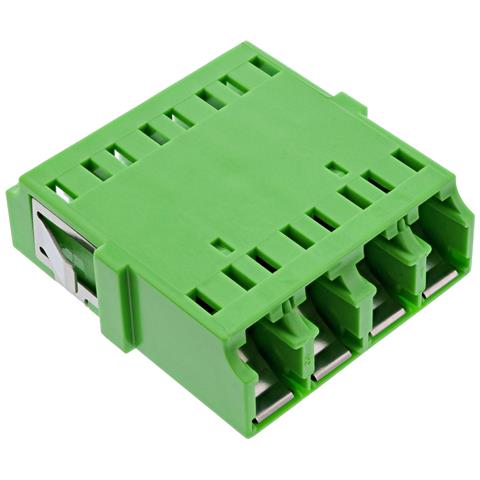 Accoppiatore in fibra ottica, quad LC /LC, monomodale, verde, ceramica - Foto 1