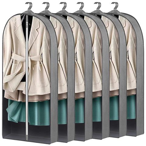 Borsa Per Indumenti Traspirante, Copertura Antipolvere Per Vestiti Per Armadio Grey L - Foto 1