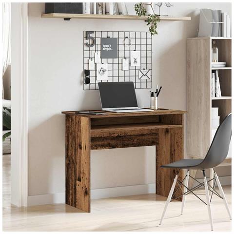 Scrivania Legno Antico 90x50x74 Cm In Legno Multistrato - Foto 3