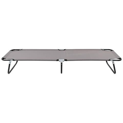 Lusso Casadino -  Lettino Prendisole Pieghevole Grigio In Acciaio - Foto 1