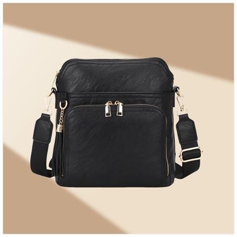 Elegante Borsa A Tracolla Da Pendolare Per Donna - Chic E Funzionale Black - Foto 3