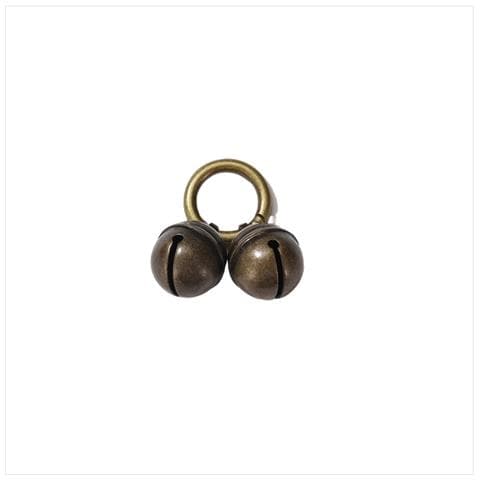 Elegante Campanella Per Animali Domestici In Bronzo Anticato Per Collari E Borse - Foto 1