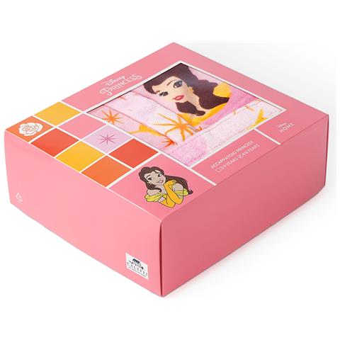 Accappatoio Con Cappuccio Disney Principesse Belle In Cotone Colore Neutro Misura 68 Anni - Foto 2