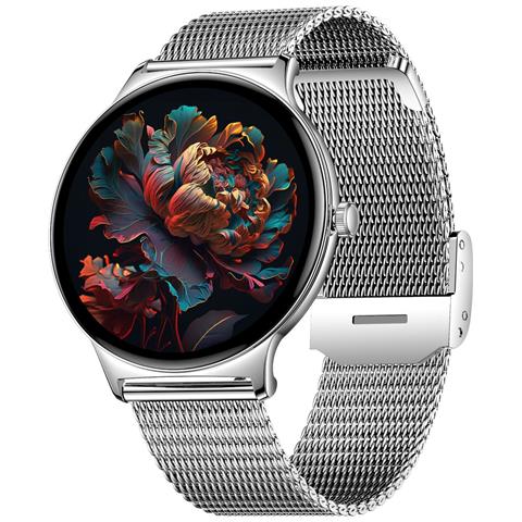 Smartwatch Multifunzionale Con Monitoraggio Della Salute E Bluetooth Silver - Foto 2