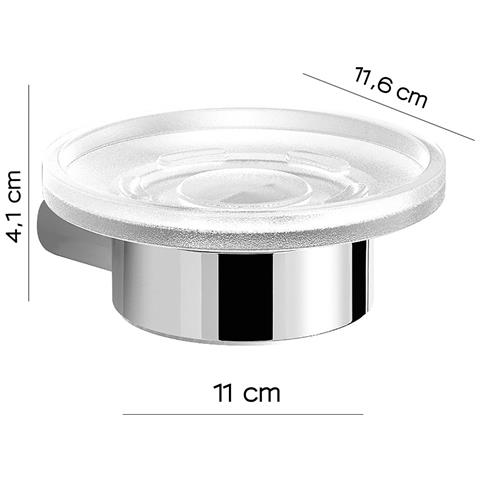 Portasapone Da Muro In Alluminio, Ottone E Cromall A111 Serie Azzorre Cromato - Foto 2