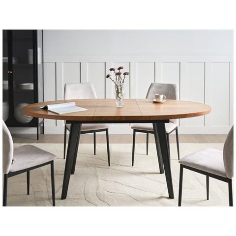 Tavolo Da Pranzo Estensibile Dutton Marrone 140/180 Cm 90 Cm - Foto 1