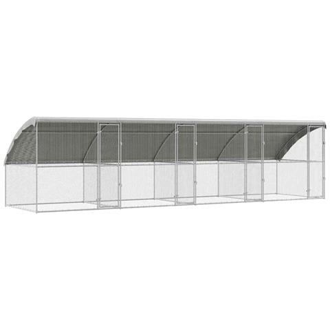 Gabbia per polli Argento 800 x 200 x 198.5 cm Acciaio zincato - Foto 1