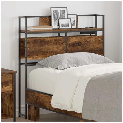 Testata contenitore Rovere fumo 90 cm Legno multistrato - Foto 2