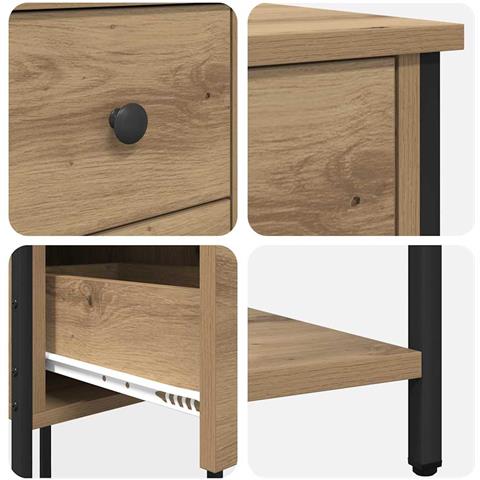 Armadio da Notte rovere artigianale 32 x 42 x 70 cm - Foto 9