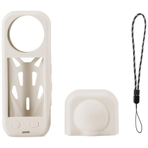 Custodia Protettiva In Silicone Per Dissipazione Del Calore Compatibile Con Insta360 X5 - Raffreddamento Migliorato E Protezione Dell'obiettivo White - Foto 1
