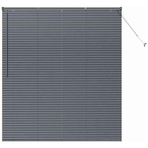 Tenda per Finestra con tende Manuale Grigio scuro Alluminio - Foto 1