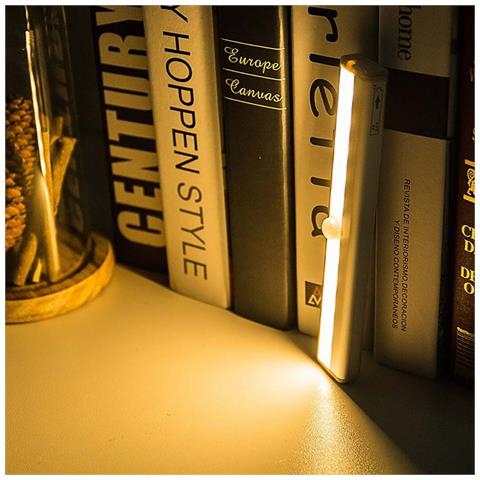 Luce Notturna Led Con Sensore Di Movimento - Ricaricabile Usb, Magnetica, Luce Bianca - Foto 2