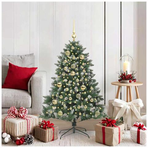 Albero di Natale artificiale con 150 LED Verde 120 cm - Foto 2