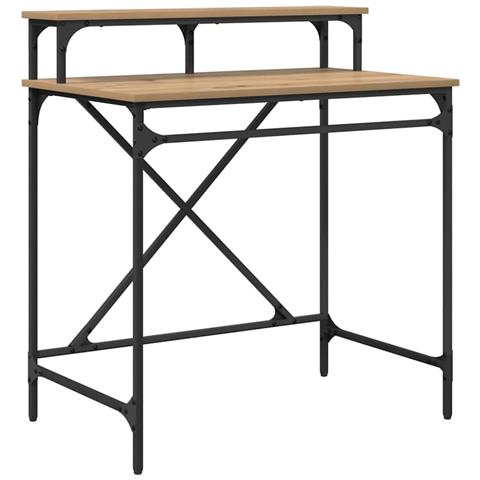 Scrivania Rovere artigianale 80 x 50 x 90 cm Legno multistrato - Foto 1