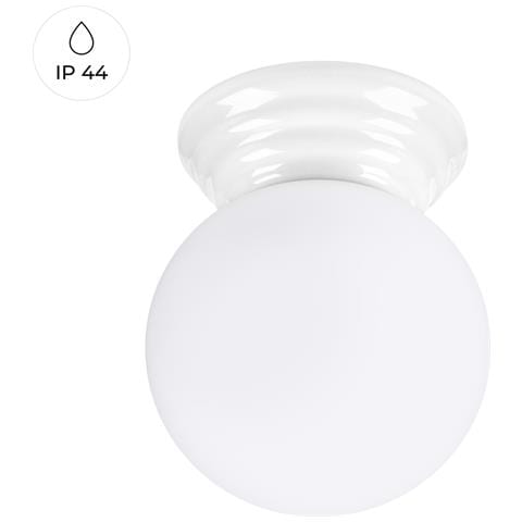 Lampada Da Soffitto Zori Bianco Ip44 Sl. 1904 - Minimalist Lampada A Soffitto Bianco 12x12x16 Cm - Foto 1