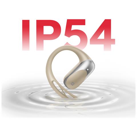 Auricolari Sport Bluetooth Cuffie Aperte A Conduzione Aerea Certificati Ip54, Beige - Foto 2