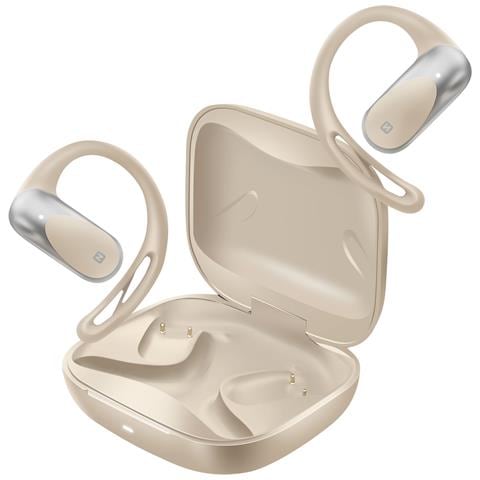 Auricolari Sport Bluetooth Cuffie Aperte A Conduzione Aerea Certificati Ip54, Beige - Foto 1