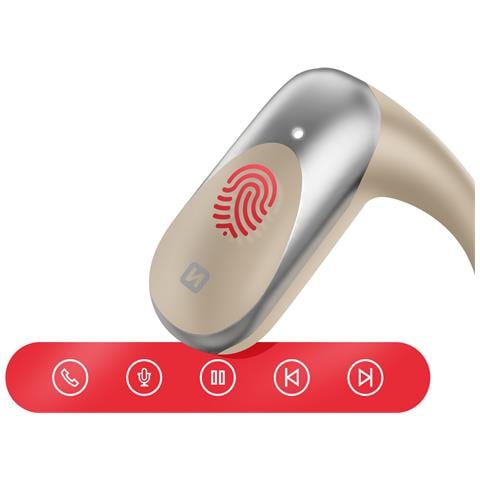 Auricolari Sport Bluetooth Cuffie Aperte A Conduzione Aerea Certificati Ip54, Beige - Foto 5