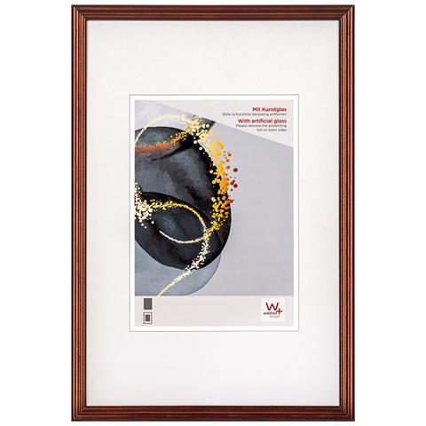 Select Cornice In Legno Vetro Sintetico, 13x18 Cm, Marrone - Foto 1