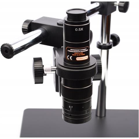 Mikroscopio Digitale Earth Pro Mcep-0.5x-pzrr Con Braccio Regolabile E Illuminatore 56xled | Zoom 7-45x, C-mount | Uso Professionale - Foto 8