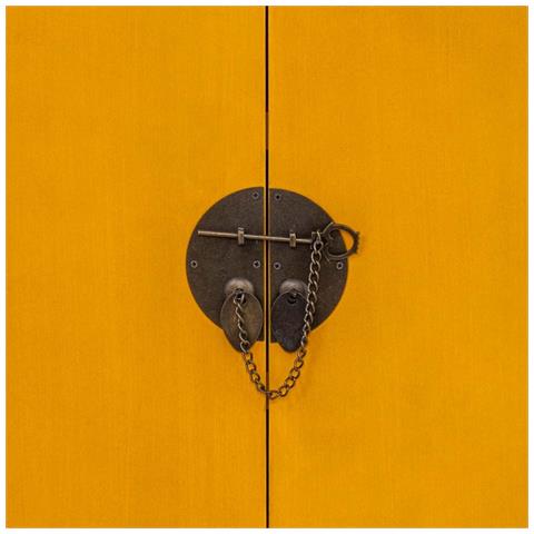 Comò In Legno Con 6 Cassetti E 2 Porte 63x26x101 - Foto 8