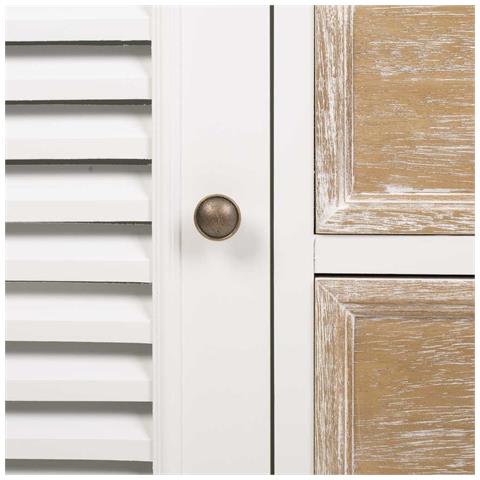 Credenza In Legno Bianco 124x40x80h - Foto 7