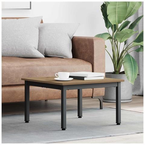 Tavolino da salotto Rovere Artigianale 60 x 60 x 36 cm - Foto 2