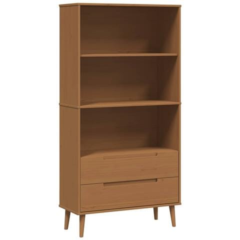 Libreria MOLDE 85 x 35 x 170,5 cm Legno Massello di Pino - Foto 1