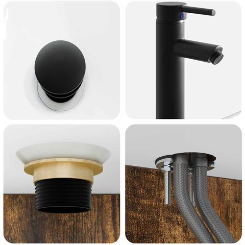 Set di mobili per il bagno 5 pcs Rovere Fumo - Foto 9
