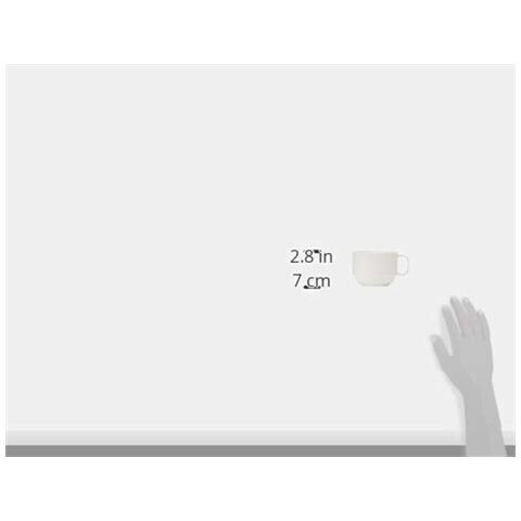 66936C Tazza da colazione senza BPA, bianca, 9 x 7 cm - Foto 2