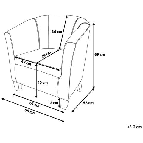 Poltrona In Ecopelle Marrone Borwick - Foto 27
