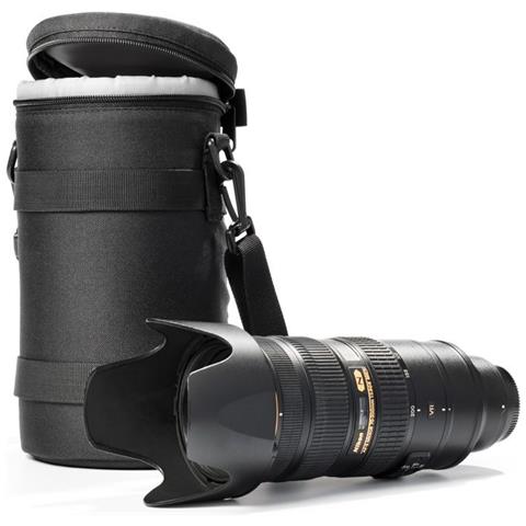 Lens Bag Borsa Protettiva Custodia Per Obiettivo Dimensioni 105x160mm Nero - Foto 1
