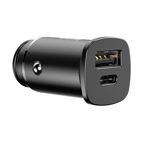 Caricabatterie Per Accendisigari 5a Carica Rapida Usb / Usb Tipo-c Nero - Baseus - Foto 7