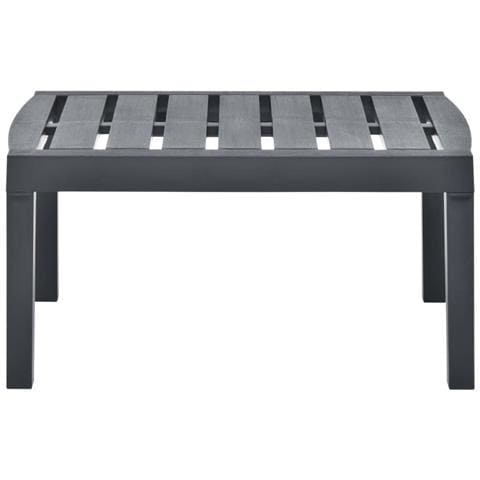 Tavolo Da Salotto Per Giardino Antracite 78x55x38 Cm Plastica - Foto 5