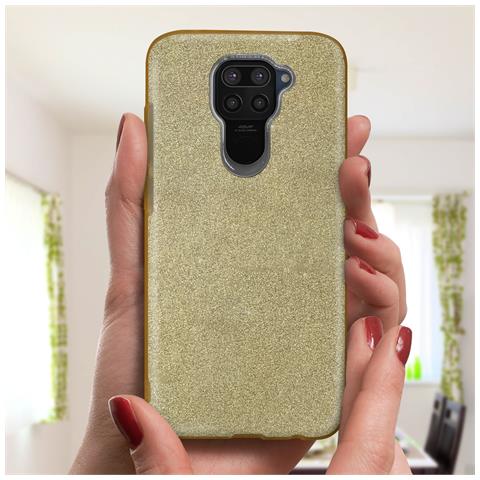 Cover Xiaomi Redmi Note 9 Semi-rigida Con Paillette Amovibili Oro - Foto 8