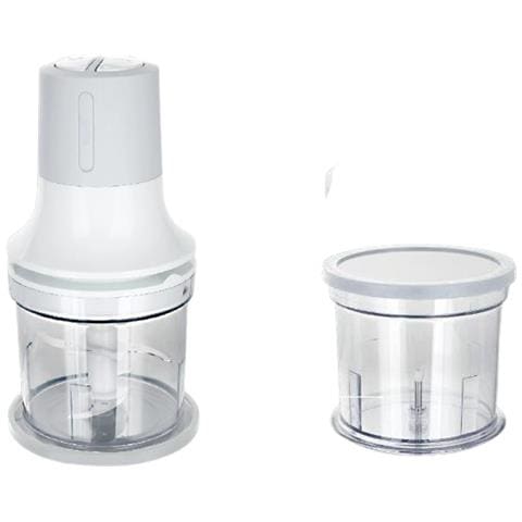 Tritatutto 2 velocità BLADE 2 Lame Capacità 500 ml Potenza 260 Watt Colore Bianco / Grigio - Foto 2