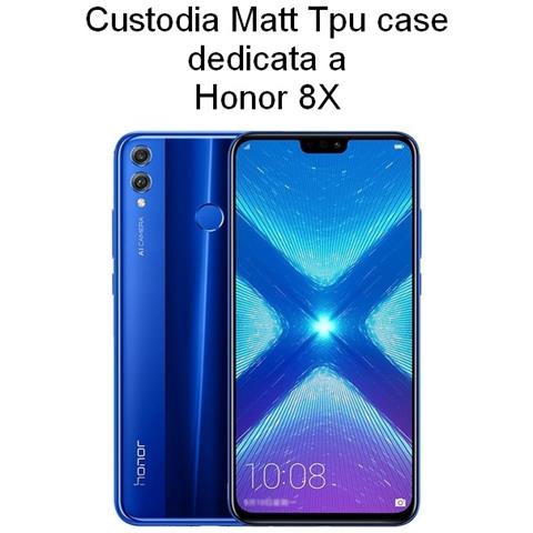 Custodia Tpu Silicone Cover Case Slim Per Honor 8x Black - Foto 2