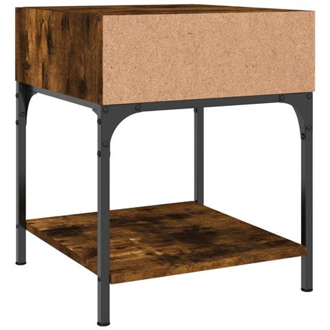 Comodino Rovere Fumo 40x41x50 Cm In Legno Multistrato - Foto 2