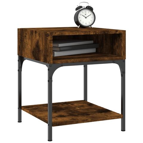 Comodino Rovere Fumo 40x41x50 Cm In Legno Multistrato - Foto 9