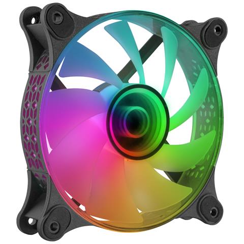 MF3D sistema di raffreddamento per computer Case per computer Ventilatore 12 cm Nero 1 pz - Foto 1