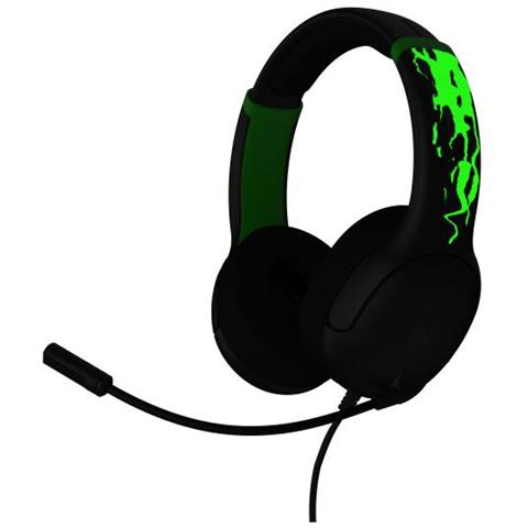 Pdp Airlite Glow Auricolare Cablato A Padiglione Giocare Nero, Verde - Foto 1