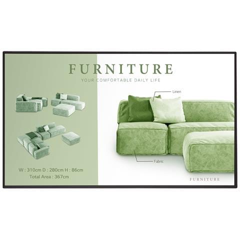 49UM5N-H Pannello piatto per segnaletica digitale 124,5 cm (49") LCD Wi-Fi 500 cd /m² 4K Ultra HD Nero WebOS 24/7 - Foto 3